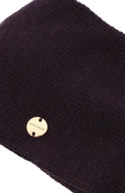 Повязка на голову из шерсти и вискозы COCCINELLE темно-фиолетового цвета по цене 6825 руб., арт. E7 MYA 20 01 01, фото 3 Повязка на голову из шерсти и вискозы COCCINELLE, арт. E7 MYA 20 01 01, фото 3