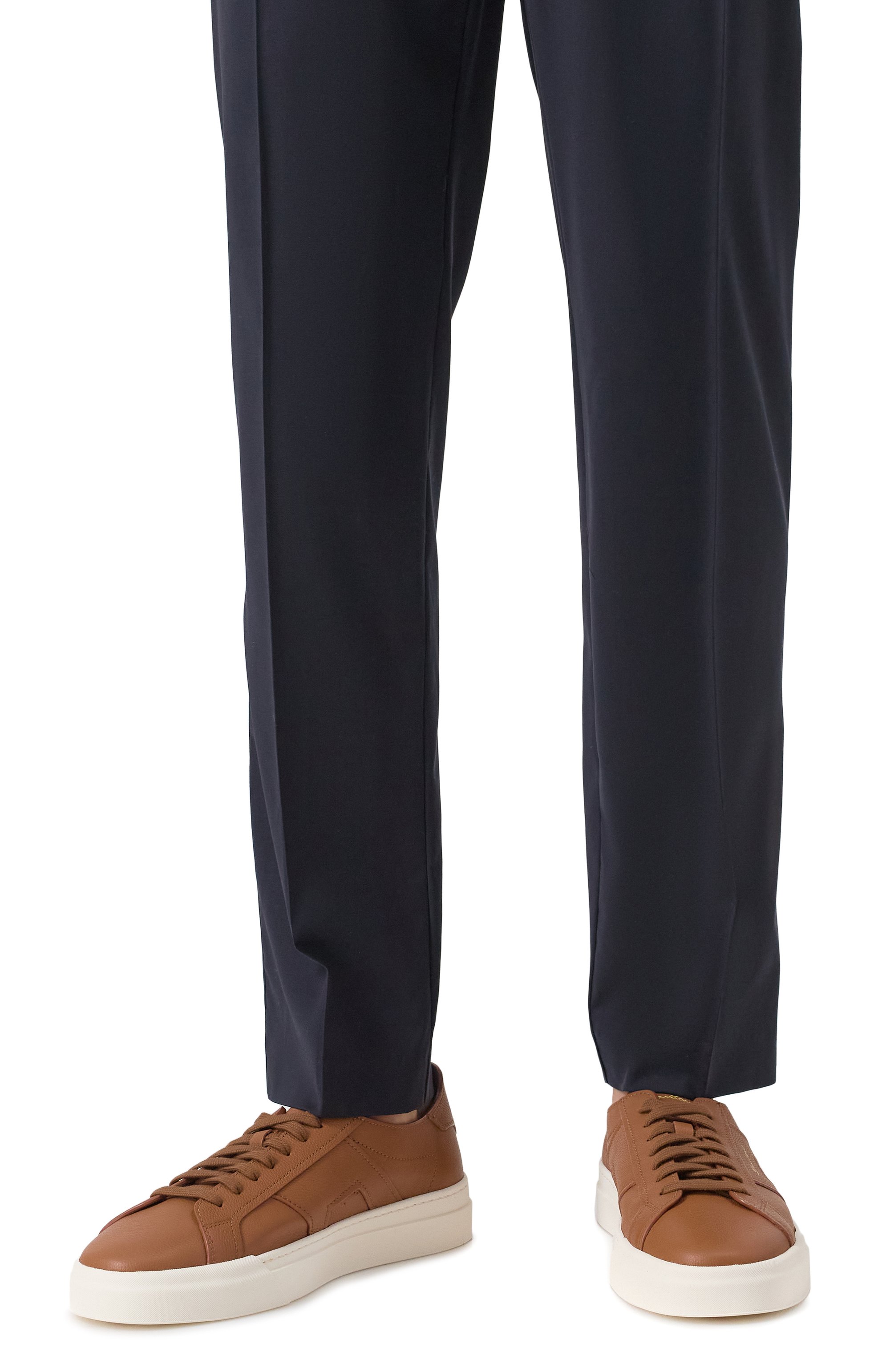 Кожаные кеды double buckle SANTONI, арт. MBGG21967PNNTSIW, фото 3