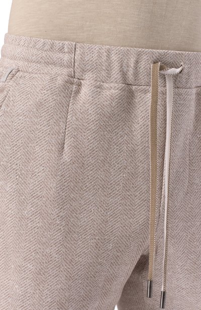 Брюки из хлопка и льна CAPOBIANCO, арт. 18M733.LT00., фото 5