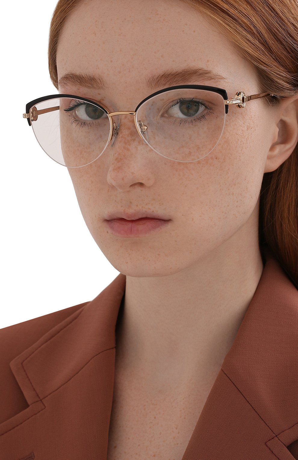 Оправа BVLGARI золотого цвета по цене 36700 руб., арт. 2217B-2033, фото 2 Оправа BVLGARI, арт. 2217B-2033, фото 2