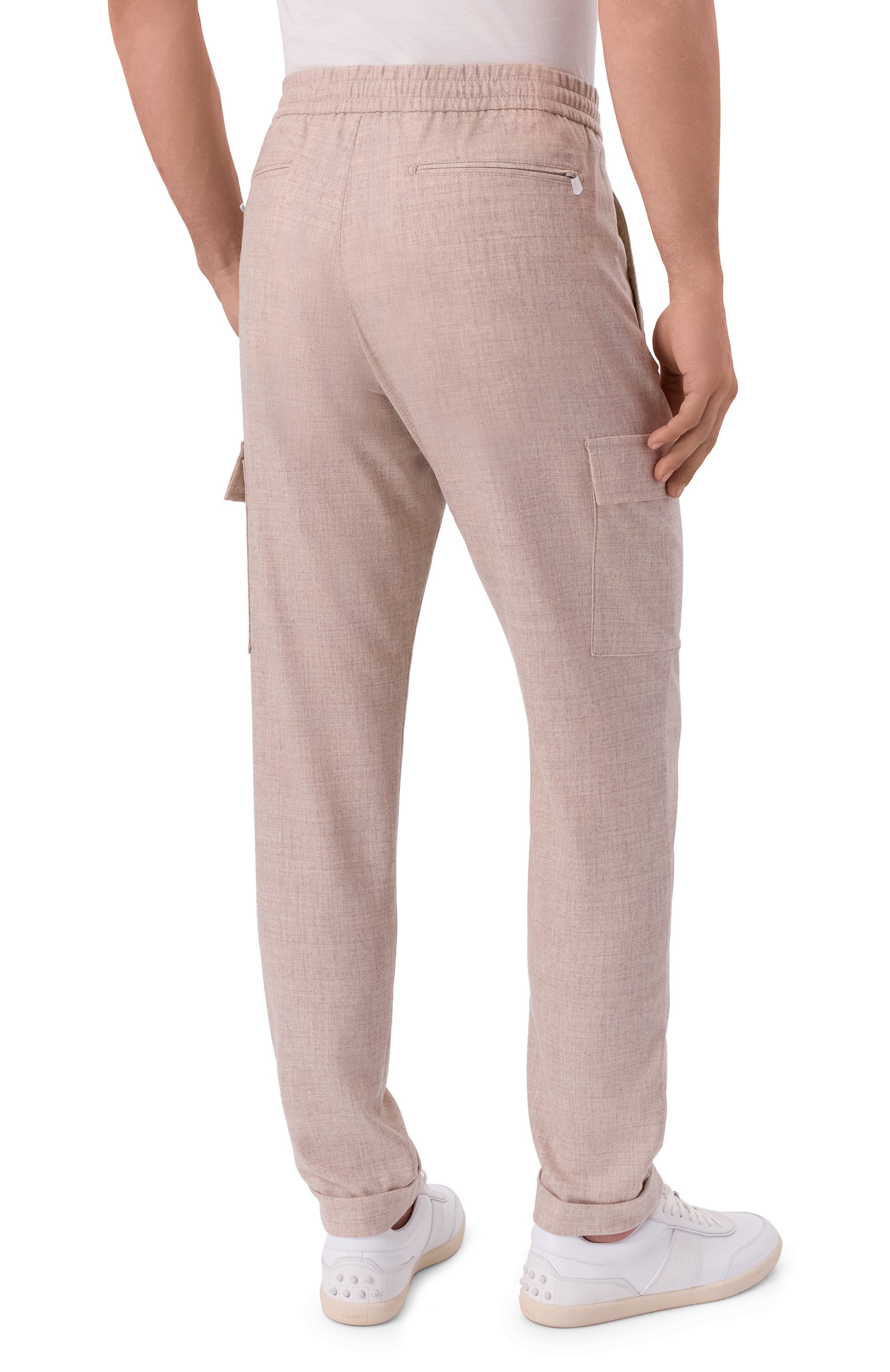 Брюки-карго из шерсти и кашемира MARCO PESCAROLO бежевого цвета по цене 76900 руб., арт. T0R/5229, фото 4 Брюки-карго из шерсти и кашемира MARCO PESCAROLO, арт. T0R/5229, фото 4