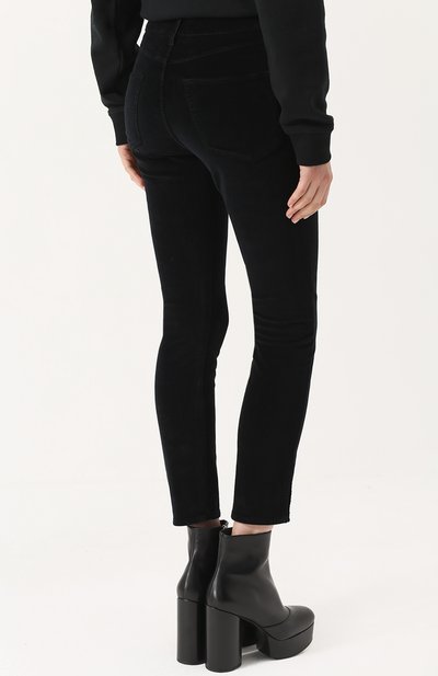 Укороченные бархатные джинсы 3X1, арт. W3SSV0739/BLACK VELVET, фото 4