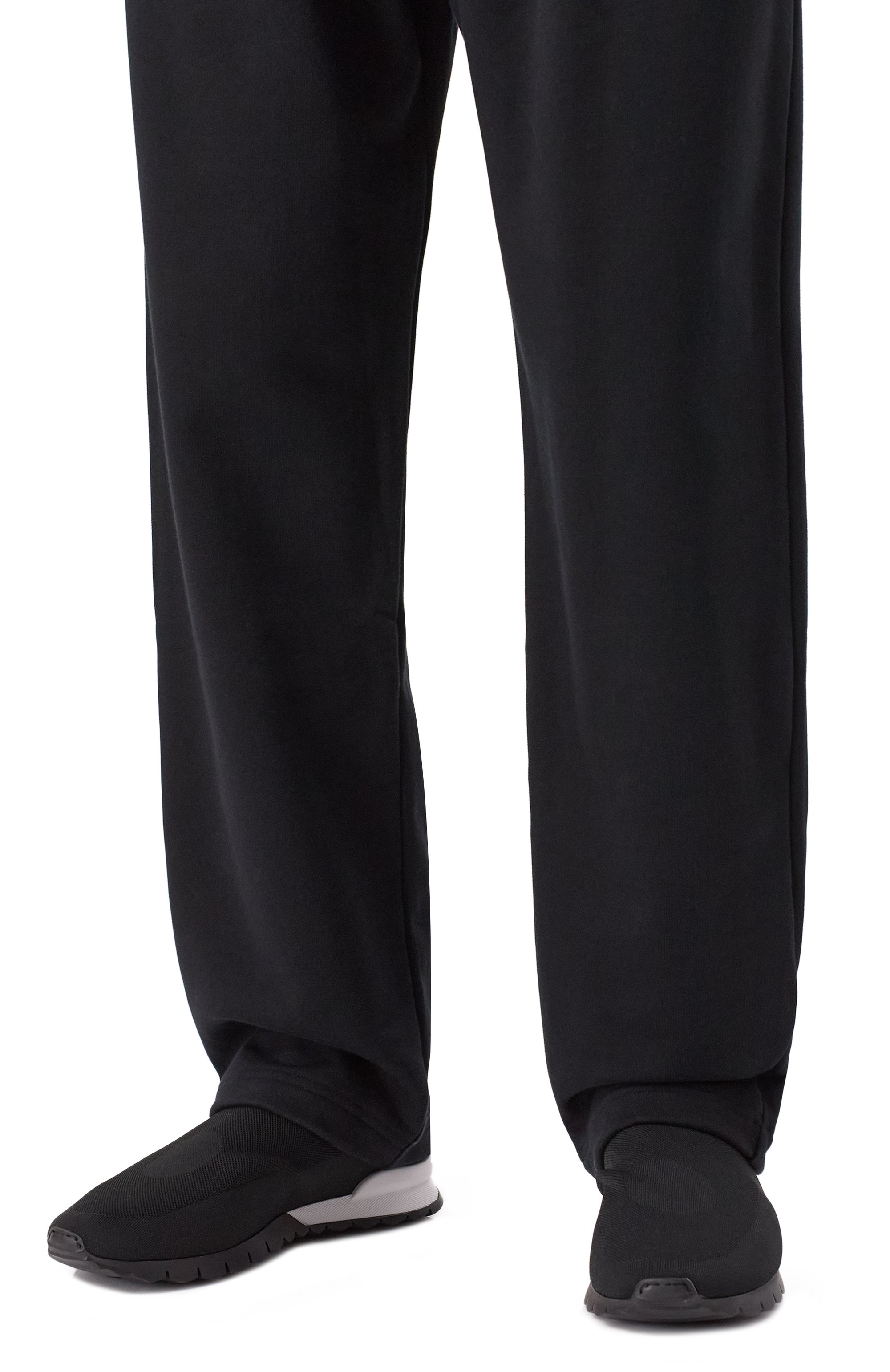 Текстильные кроссовки KITON черного цвета по цене 110000 руб., арт. USSA324N0104503, фото 3 Текстильные кроссовки KITON, арт. USSA324N0104503, фото 3