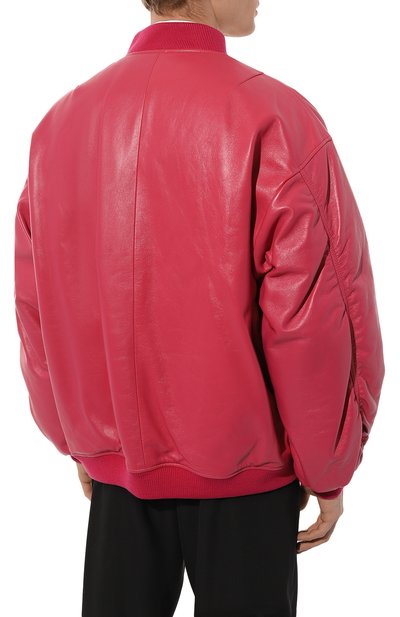 Кожаный бомбер PRADA, арт. UPS557-1ZFE-F01BK, фото 4