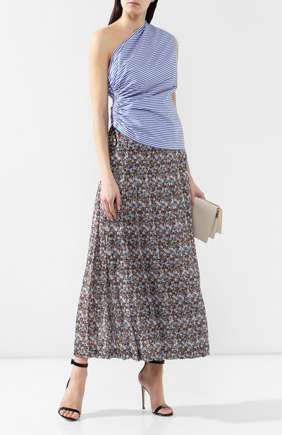 Хлопковый топ DRIES VAN NOTEN синего цвета по цене 45150 руб., арт. 191-10742-7215, фото 2 Хлопковый топ DRIES VAN NOTEN, арт. 191-10742-7215, фото 2