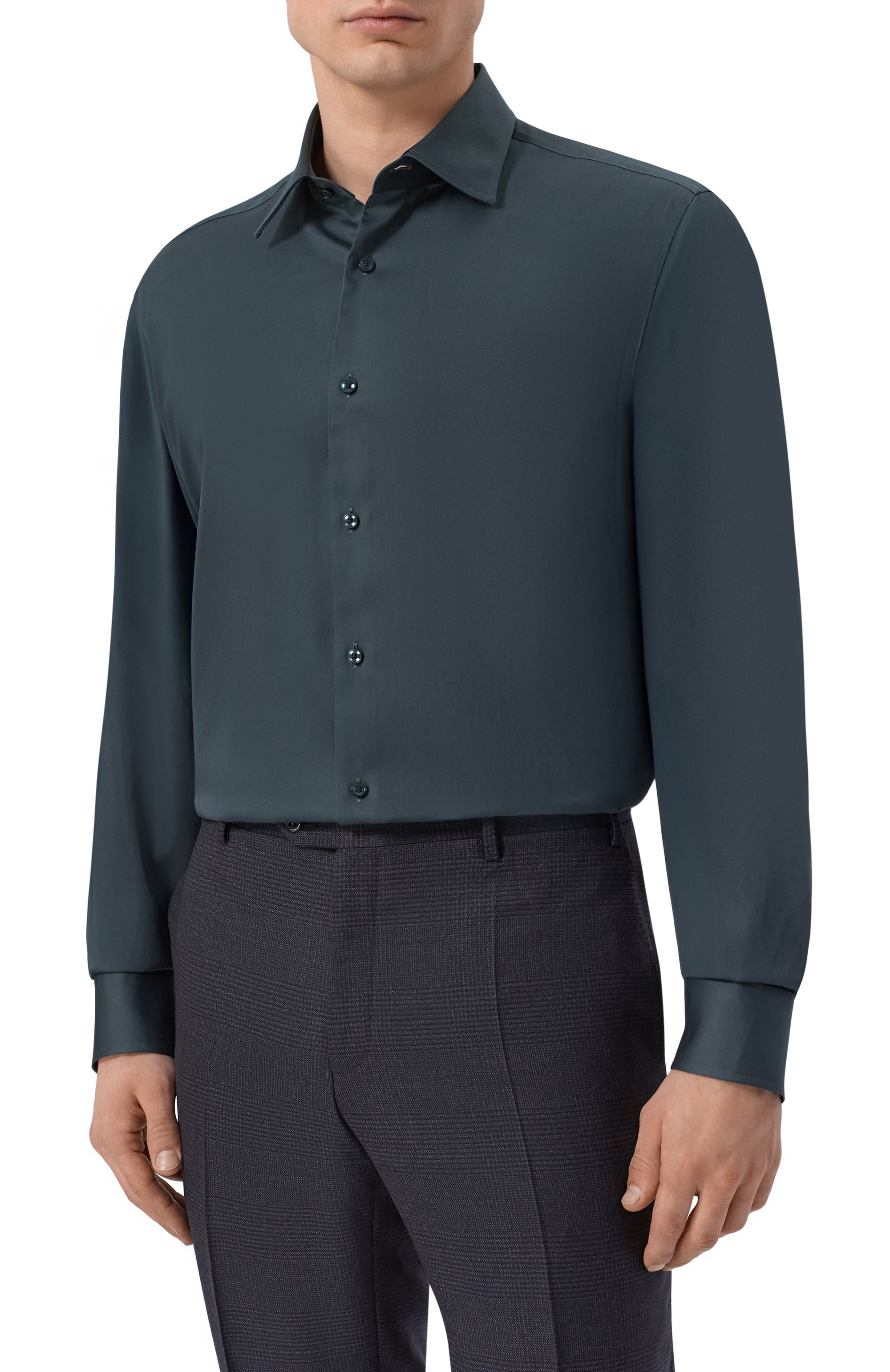 Хлопковая сорочка BOSS, арт. 50555711, фото 3