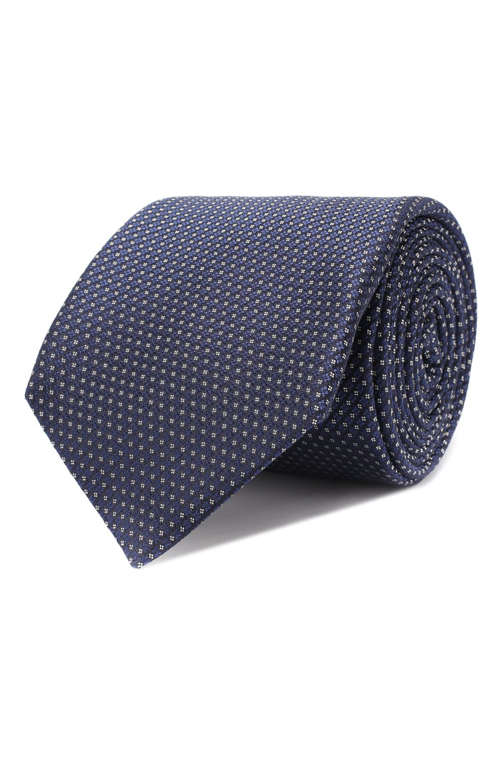 Шелковый галстук CANALI темно-синего цвета по цене 9575 руб., арт. 18/HJ02700, фото 1 Шелковый галстук CANALI, арт. 18/HJ02700, фото 1
