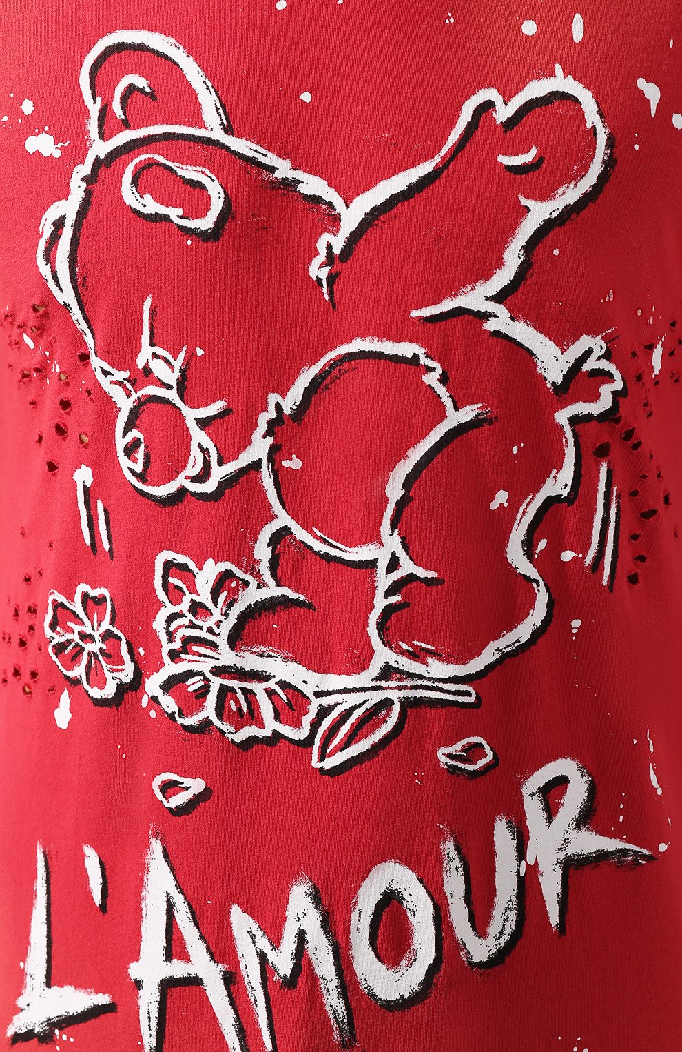 Хлопковая футболка DOMREBEL, арт. AM0UR/T-SHIRT PAINT&H0LES, фото 5