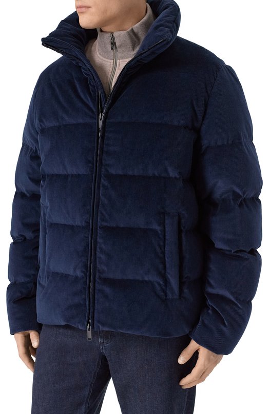 Вельветовый пуховик MVST M25.1MM.0010/574 Синий  M25.1MM.0010/574 Фото 3