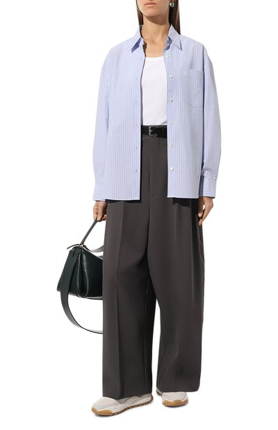 Брюки MM6 серого цвета по цене 74600 руб., арт. S62KB0206/S76435, фото 2 Брюки MM6, арт. S62KB0206/S76435, фото 2