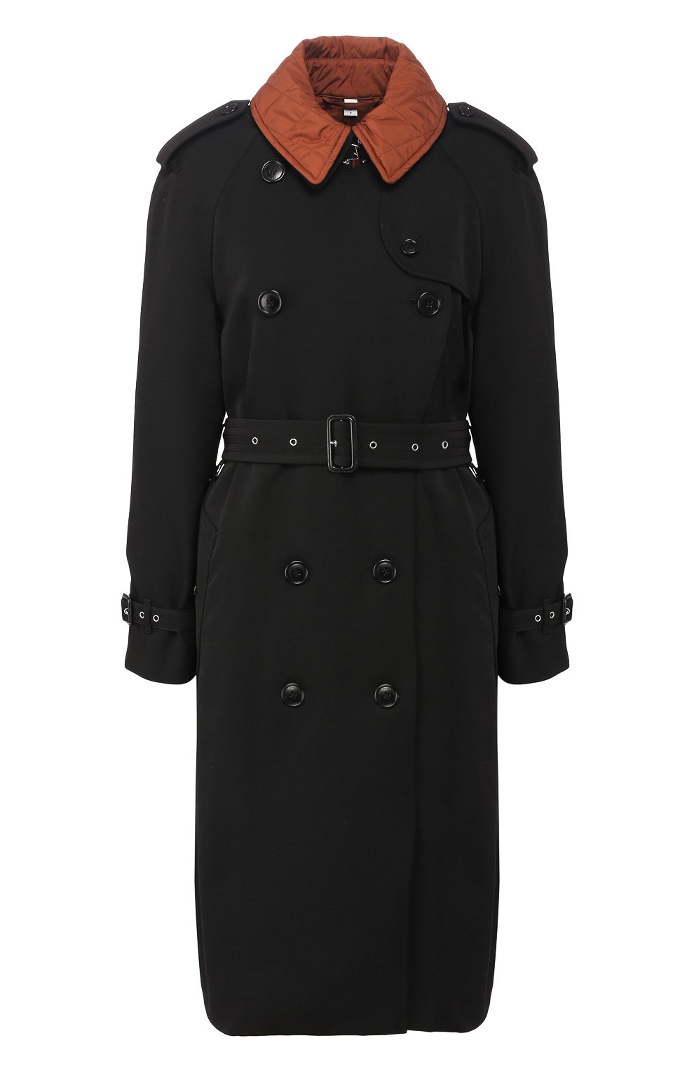 Шерстяной тренч failand BURBERRY черного цвета по цене 325500 руб., арт. 8020190, фото 1 Шерстяной тренч failand BURBERRY, арт. 8020190, фото 1