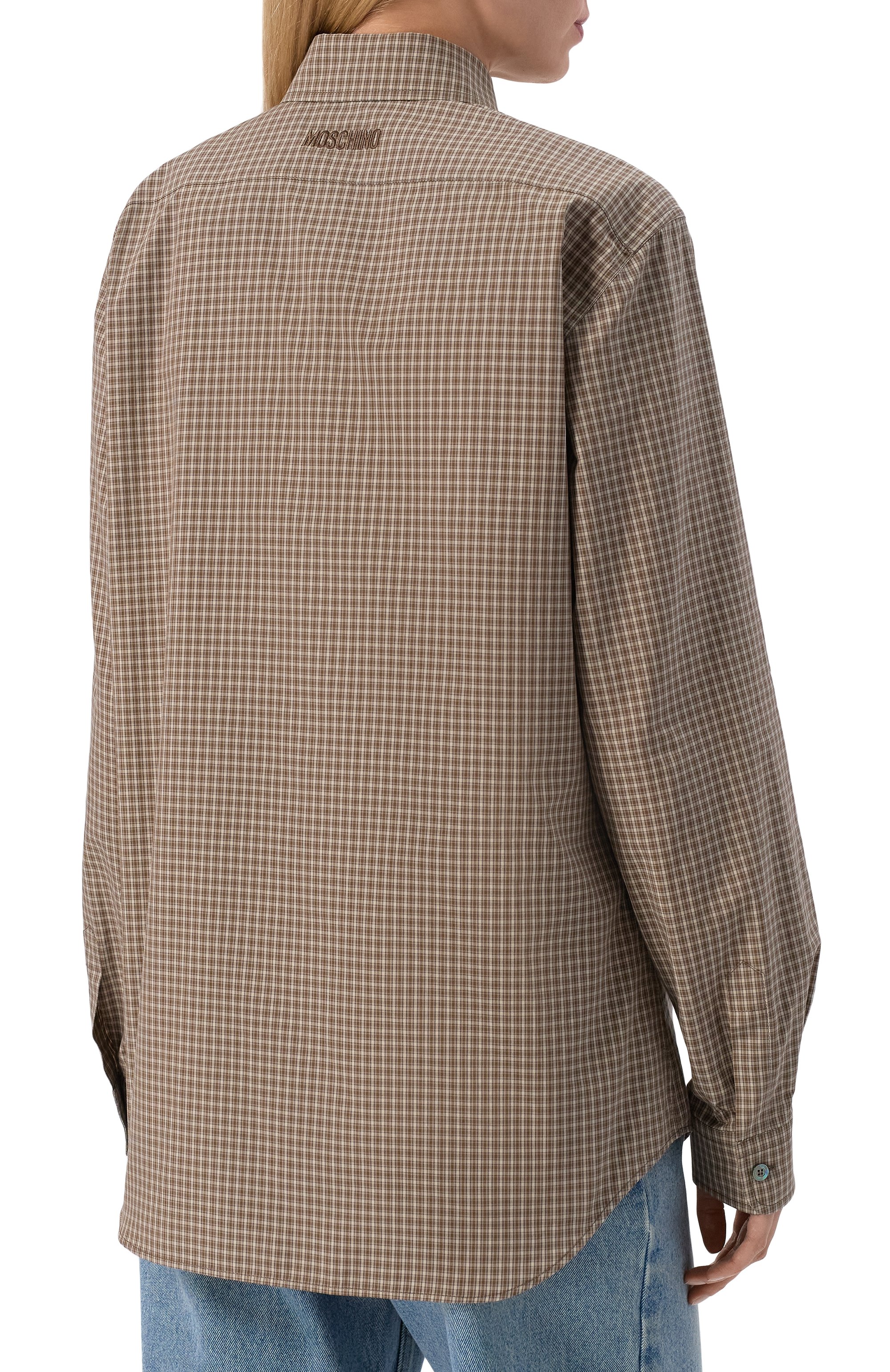 Хлопковая рубашка MOSCHINO, арт. A0227/5548, фото 4