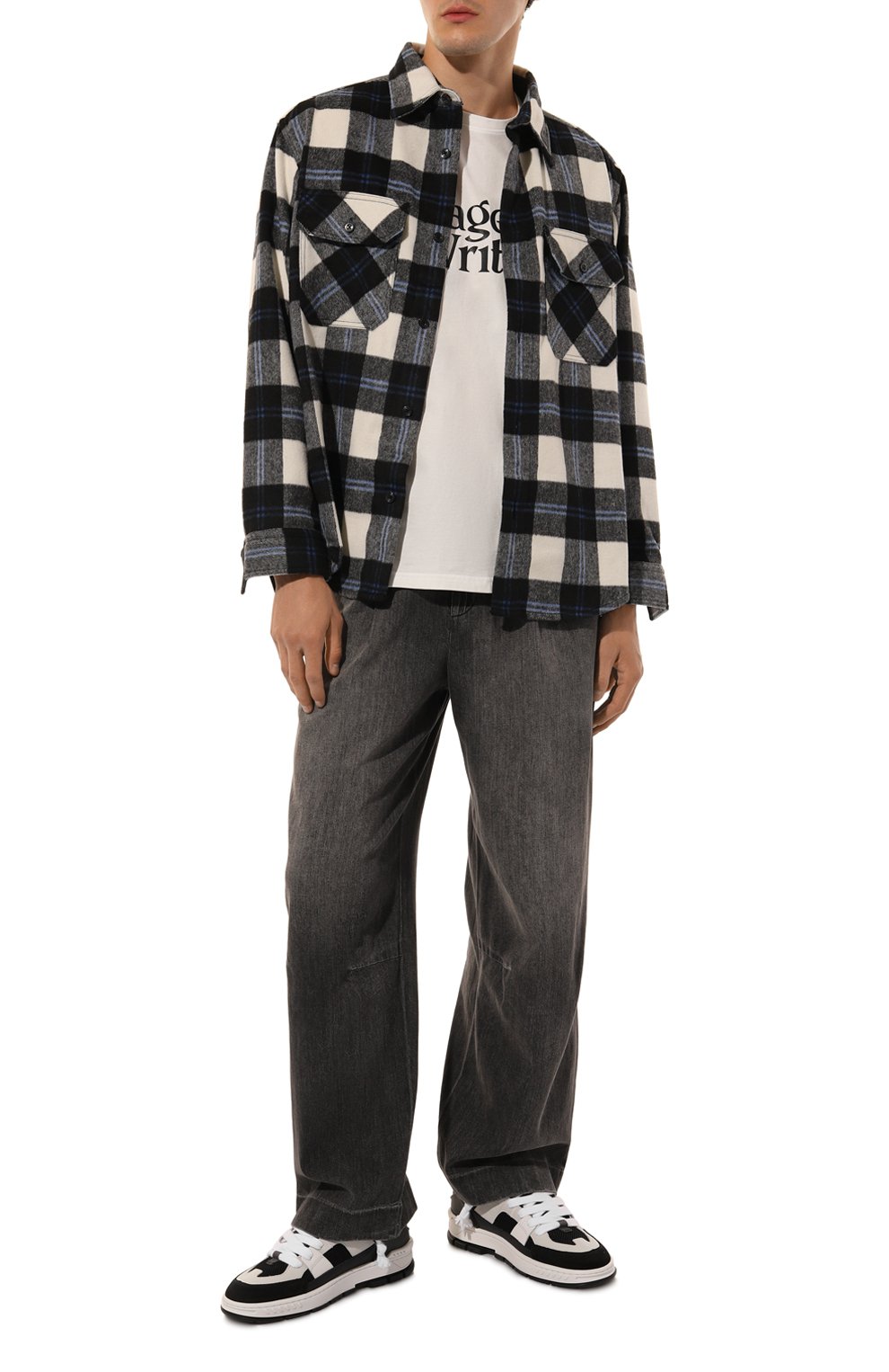 Комбинированные кеды area patchwork AXEL ARIGATO черно-белого цвета по цене 36600 руб., арт. F2703001, фото 2 Комбинированные кеды area patchwork AXEL ARIGATO, арт. F2703001, фото 2