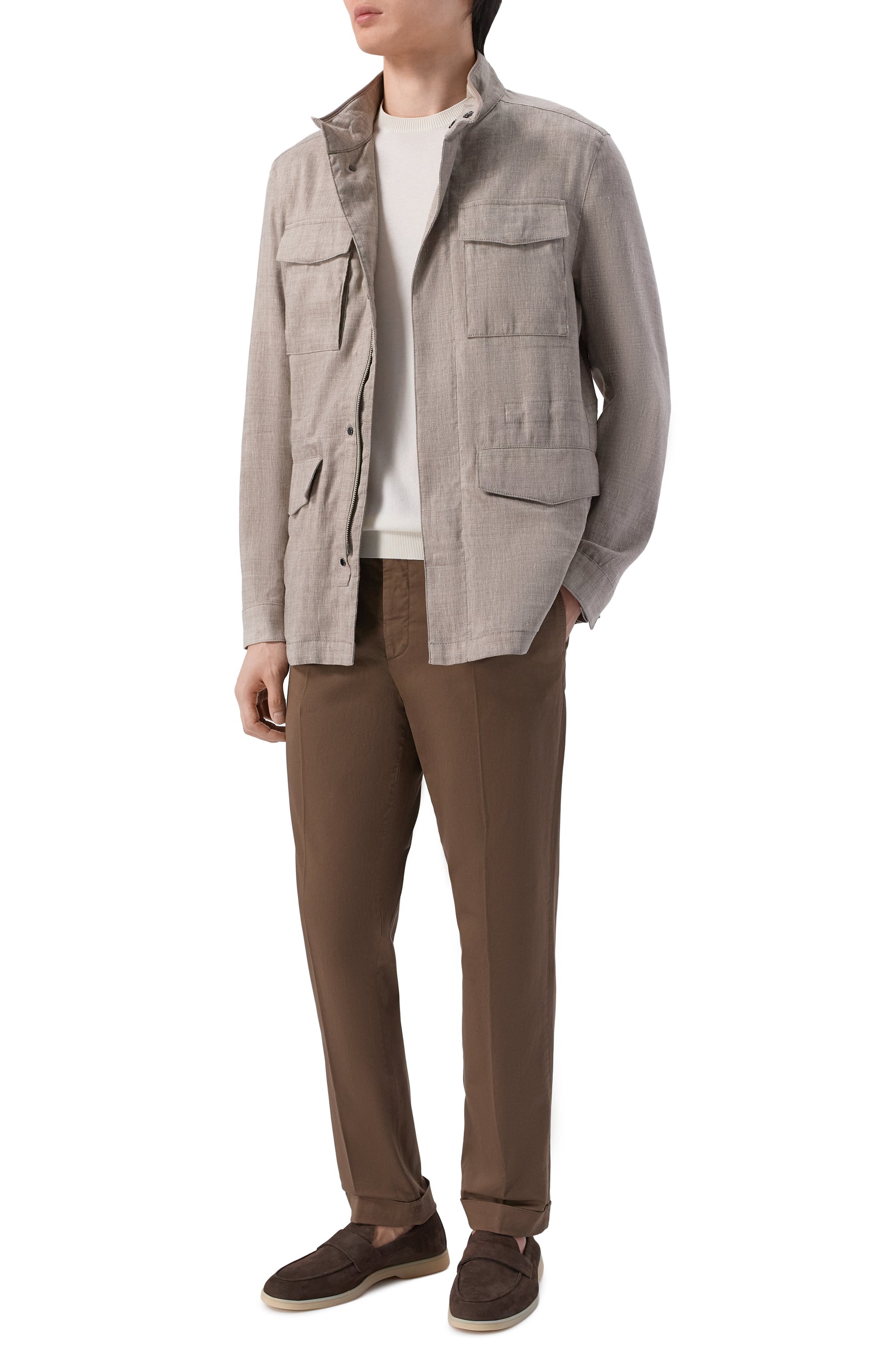 Куртка изо льна и шерсти CORNELIANI, арт. 2725X1/2720166, фото 2