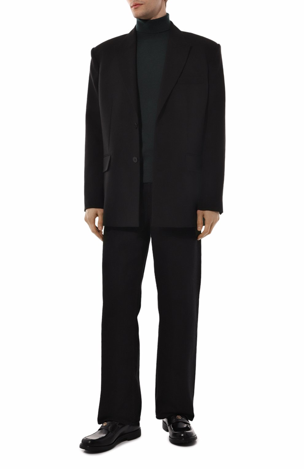 Кожаные лоферы GUCCI, арт. 658224 10R30, фото 2