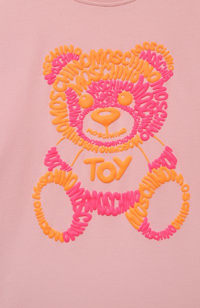 Хлопковое платье MOSCHINO светло-розового цвета по цене 12250 руб., арт. HDV0CP/LBA00/14, фото 3 Хлопковое платье MOSCHINO, арт. HDV0CP/LBA00/14, фото 3