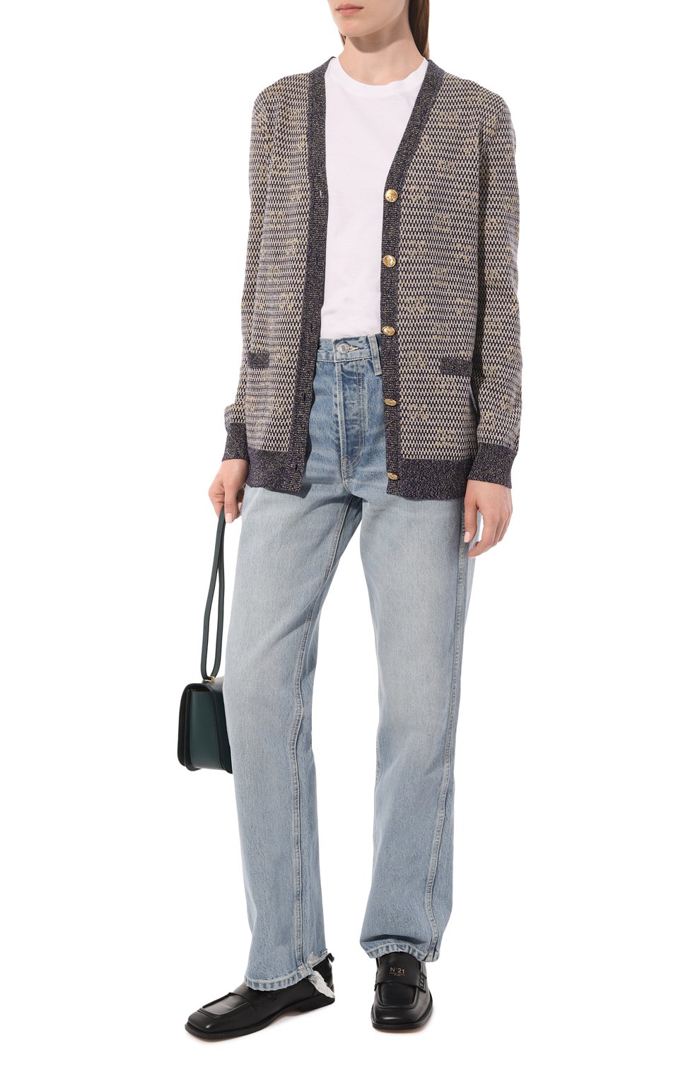 Кардиган из шерсти и вискозы GUCCI, арт. 644773 XKBOO, фото 2
