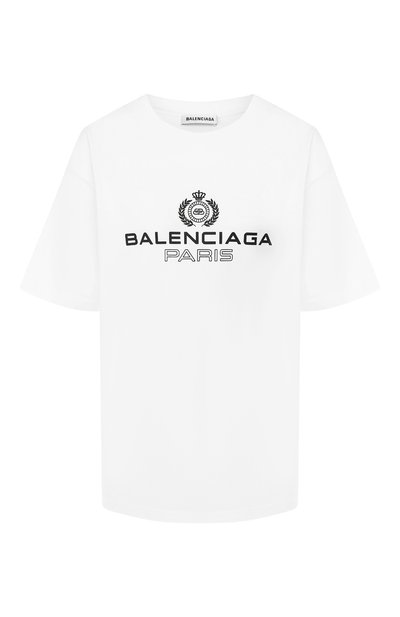 Женская хлопковая футболка BALENCIAGA, арт. 594599/TGV60