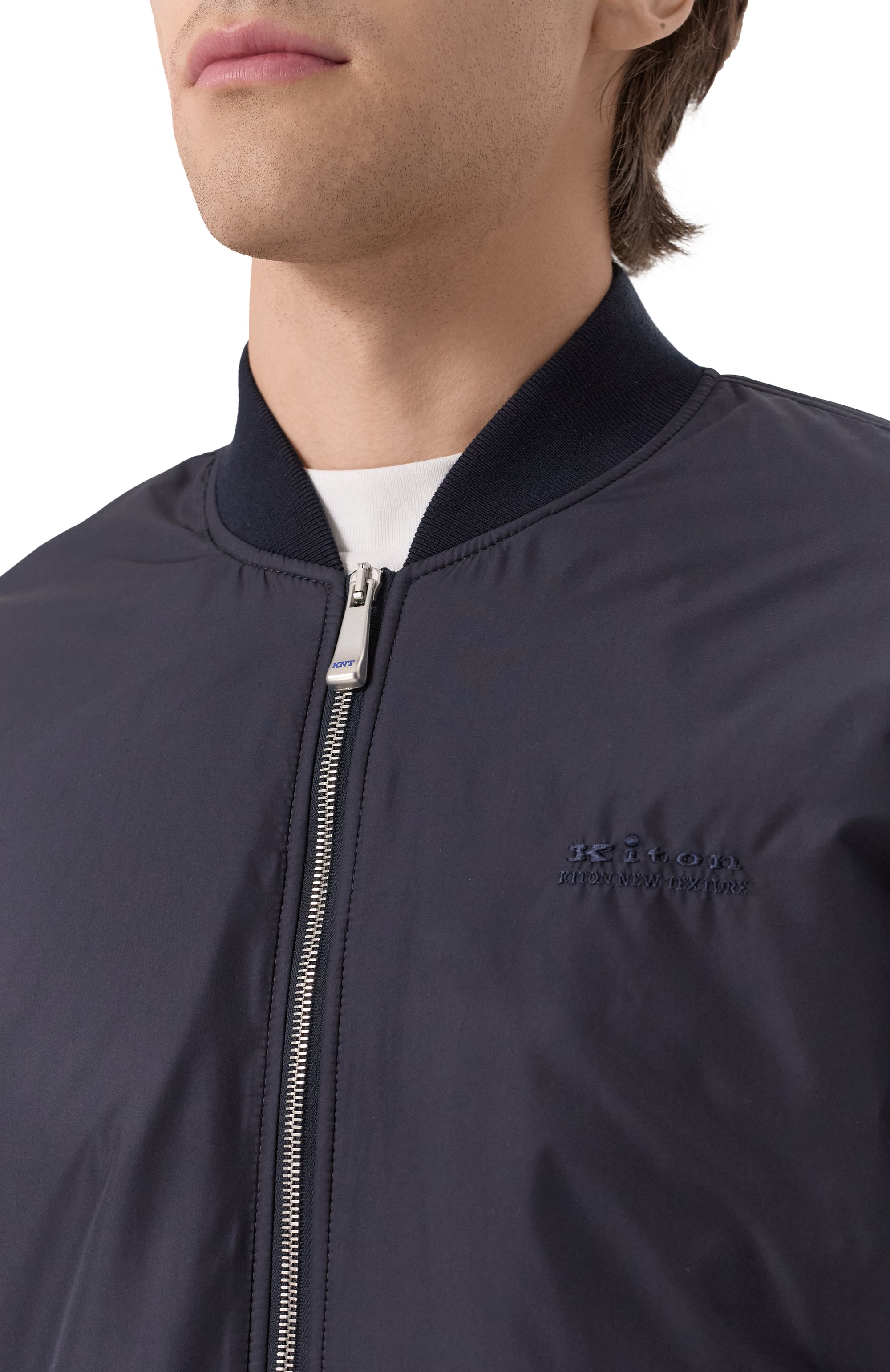 Бомбер KITON темно-синего цвета по цене 235000 руб., арт. UGK106K0755F02, фото 5 Бомбер KITON, арт. UGK106K0755F02, фото 5