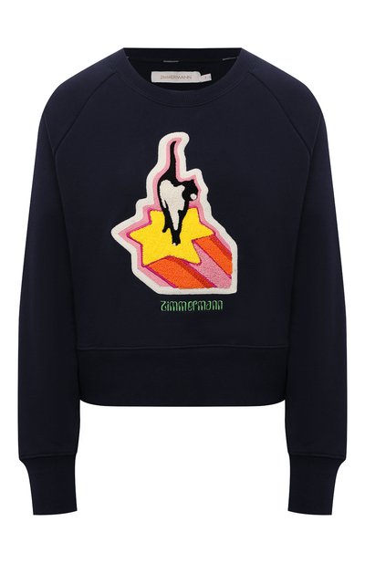 Хлопковый свитшот ZIMMERMANN, арт. 2515TC0N, фото 1