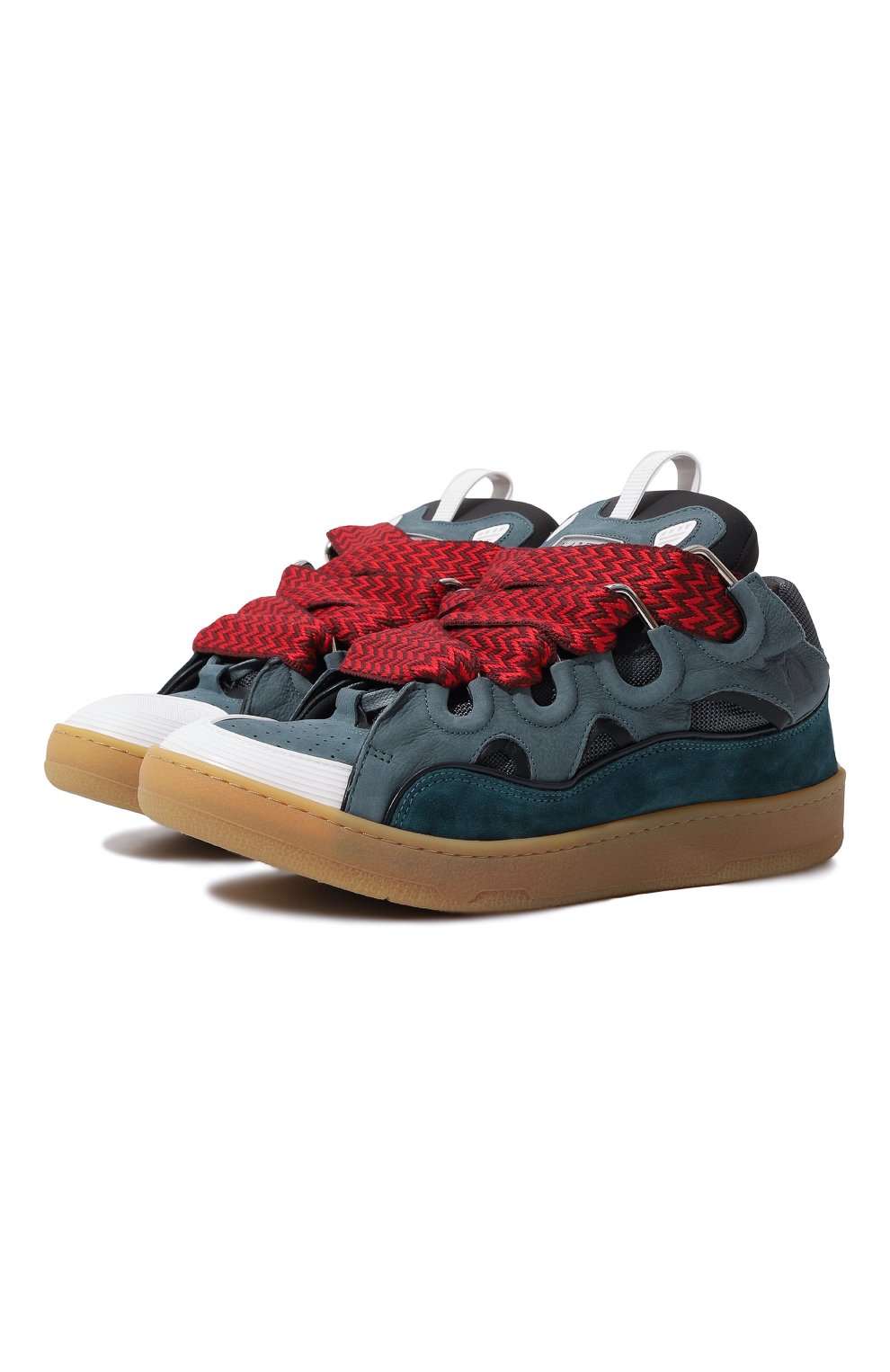 Комбинированные кеды curb LANVIN, арт. FM SKRK11/DRAG, фото 1