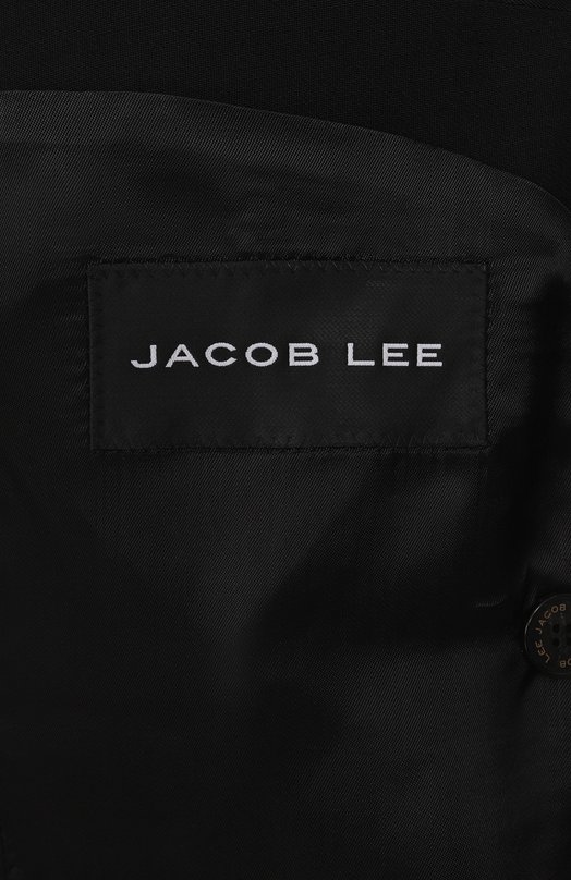 Шерстяной пиджак Jacob Lee MWB001SS25B-W Чёрный  MWB001SS25B-W Фото 9