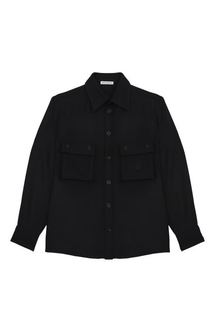 Рубашка из вискозы и шерсти DOLCE & GABBANA, арт. L44S20/G7PLH/8-12+