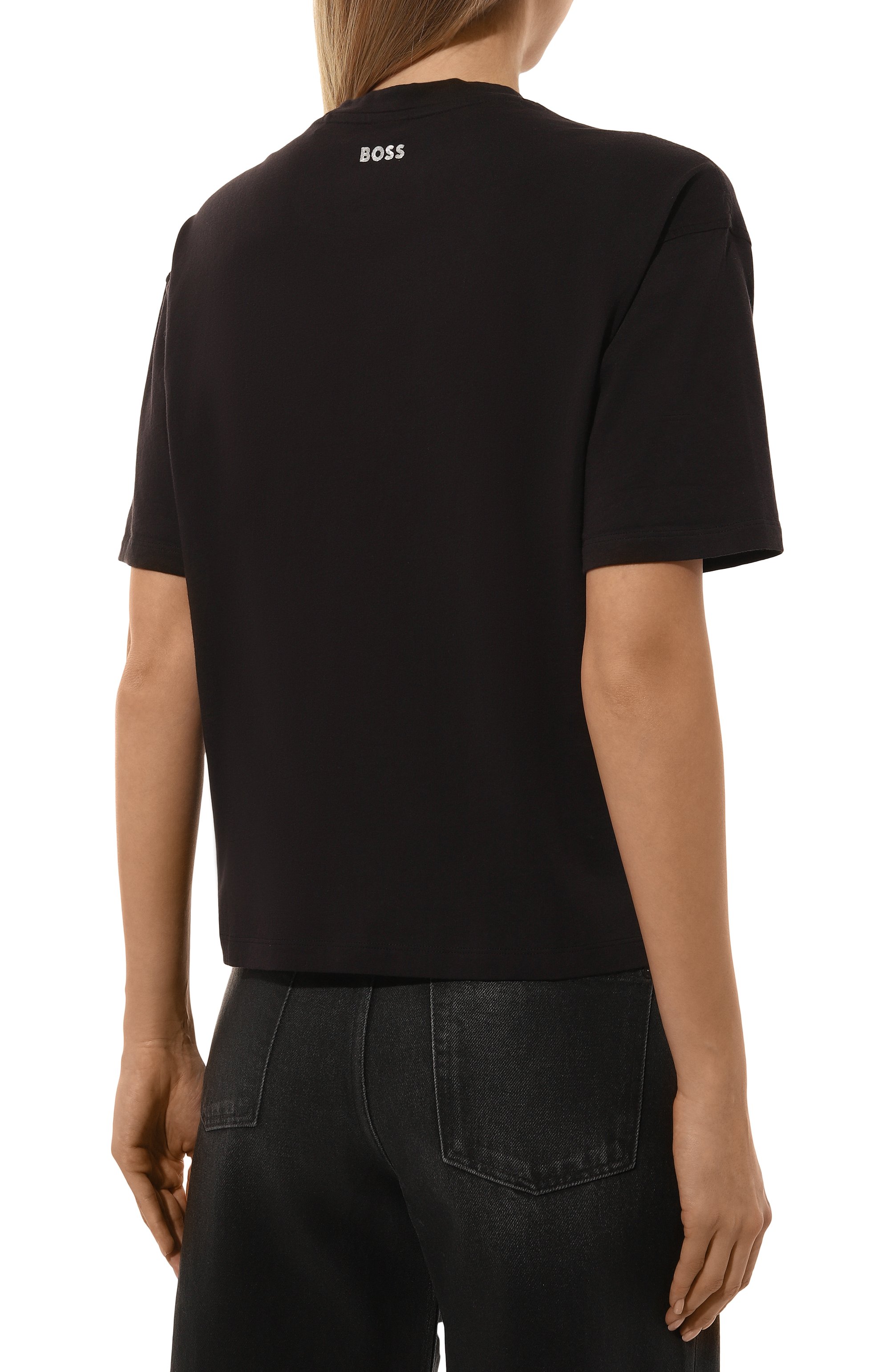 Хлопковая футболка BOSS ORANGE, арт. 50525103, фото 4