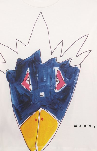 Хлопковая футболка MARNI, арт. M01569/M00RF, фото 3