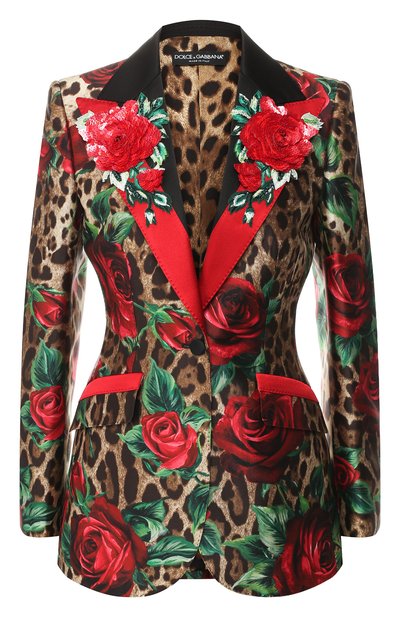 Женский шелковый жакет DOLCE & GABBANA, арт. F293SZ/HS1Z2