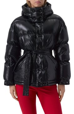 Женский пуховик PERFECT MOMENT черного цвета, арт. W3001044/MAYA PARKA | Фото 3 (Драгоценные камни: Проставлено; Материал сплава: Проставлено; Длина (верхняя одежда): Короткие; Материал утеплителя: Пух и перо; Рукава: Длинные; Материал подклада: Синтетический материал; Стили: Кэжуэл; Кросс-КТ: Пуховик; Материал внешний: Синтетический материал)