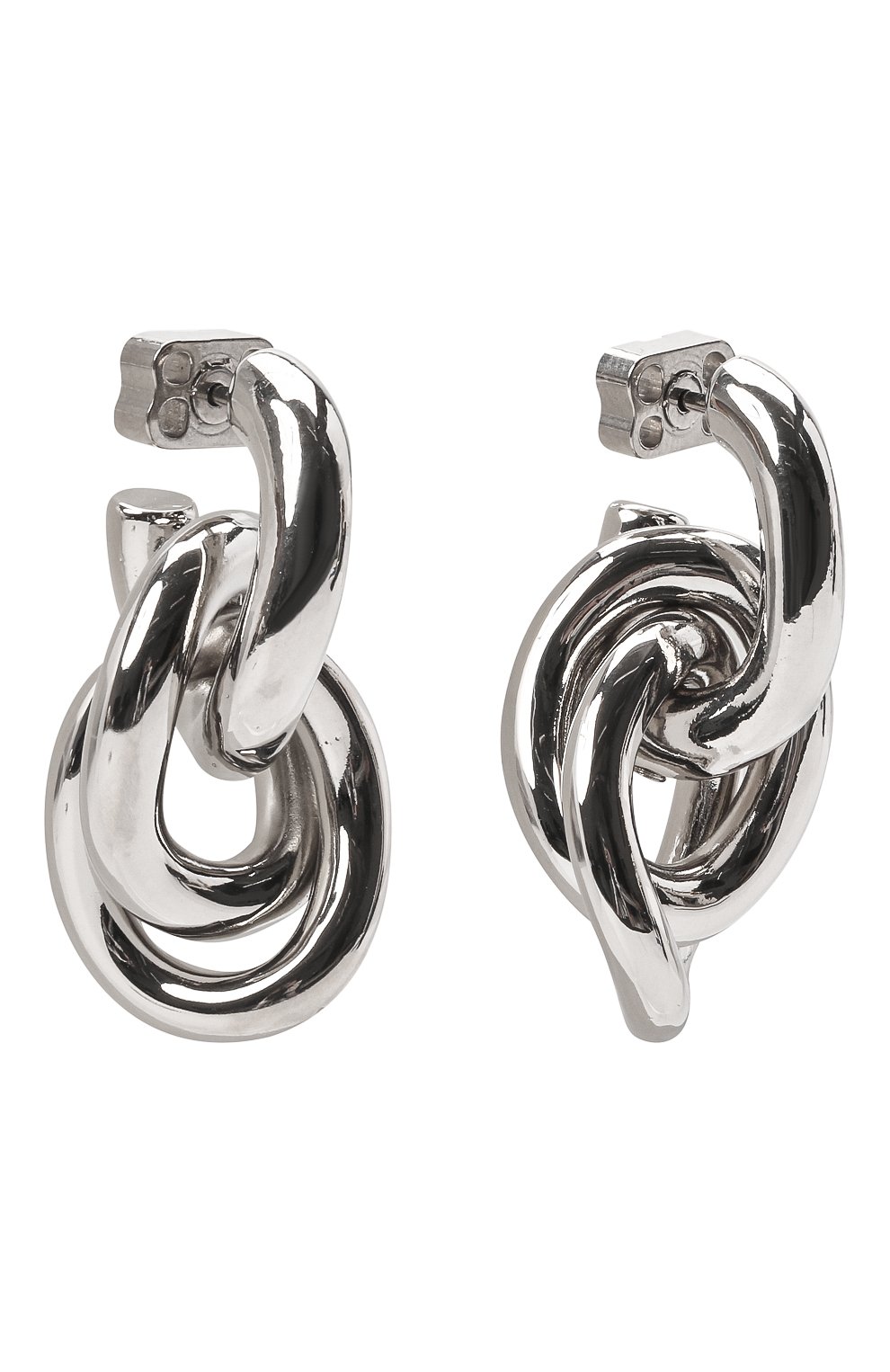 Серьги BALENCIAGA серебряного цвета по цене 59950 руб., арт. 657160/TZ99S, фото 3 Серьги BALENCIAGA, арт. 657160/TZ99S, фото 3