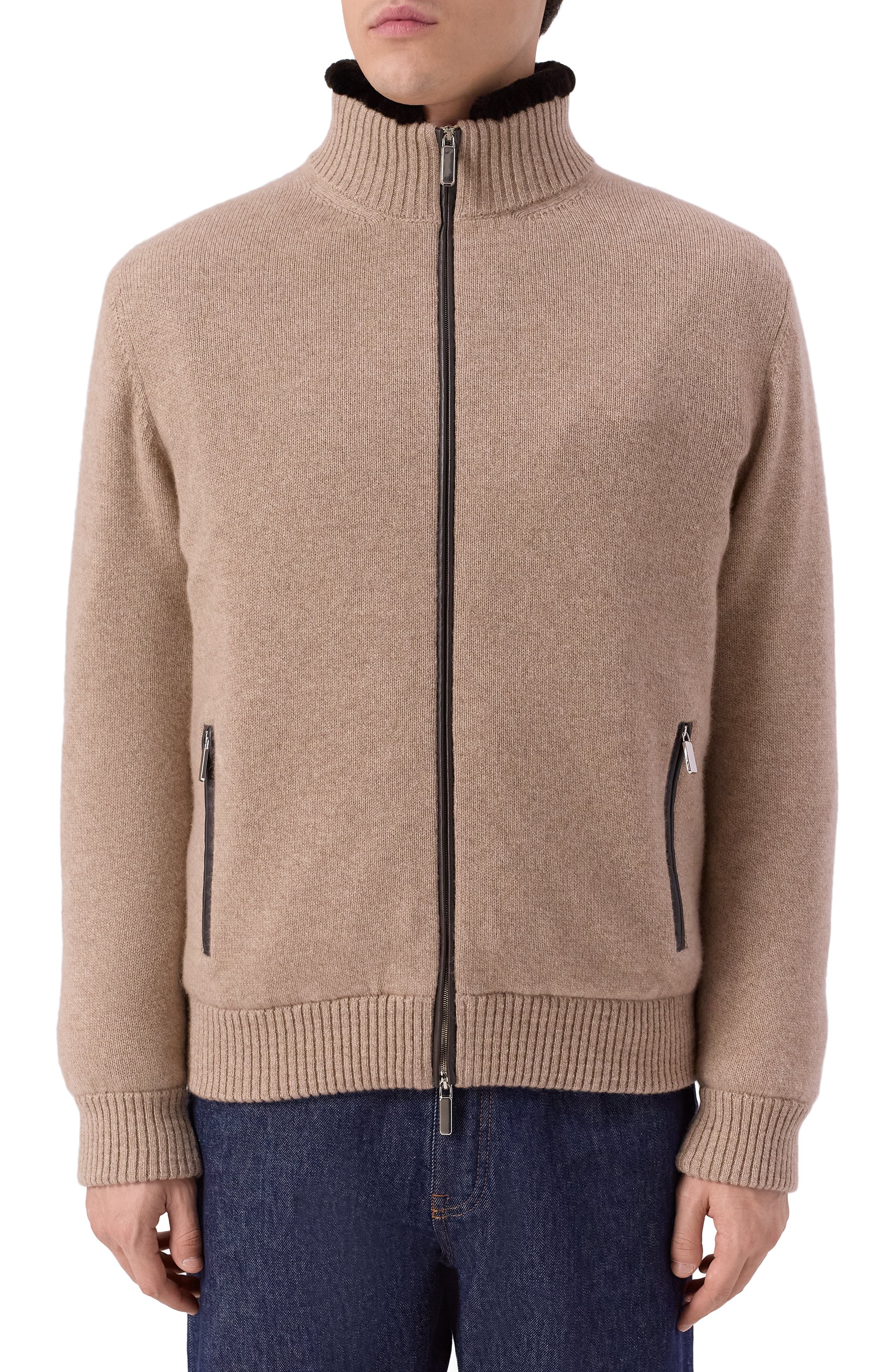 Кардиган с подкладкой из бобра ANDREA CAMPAGNA, арт. WU26WS510-09C-FWSPC1, фото 3