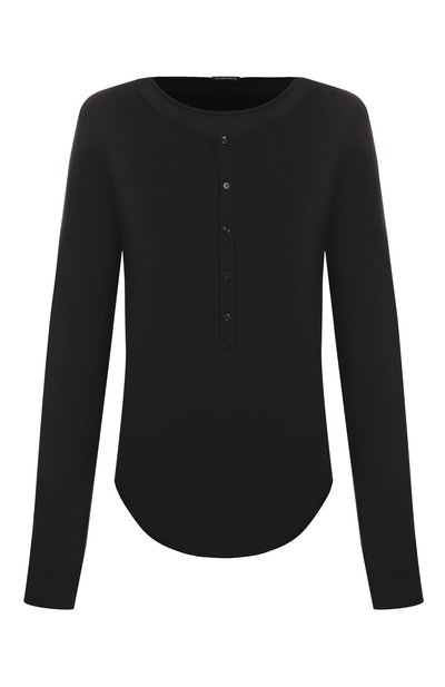 Мужская хлопковый лонгслив-хенли ANN DEMEULEMEESTER, арт. B0011934/FA119