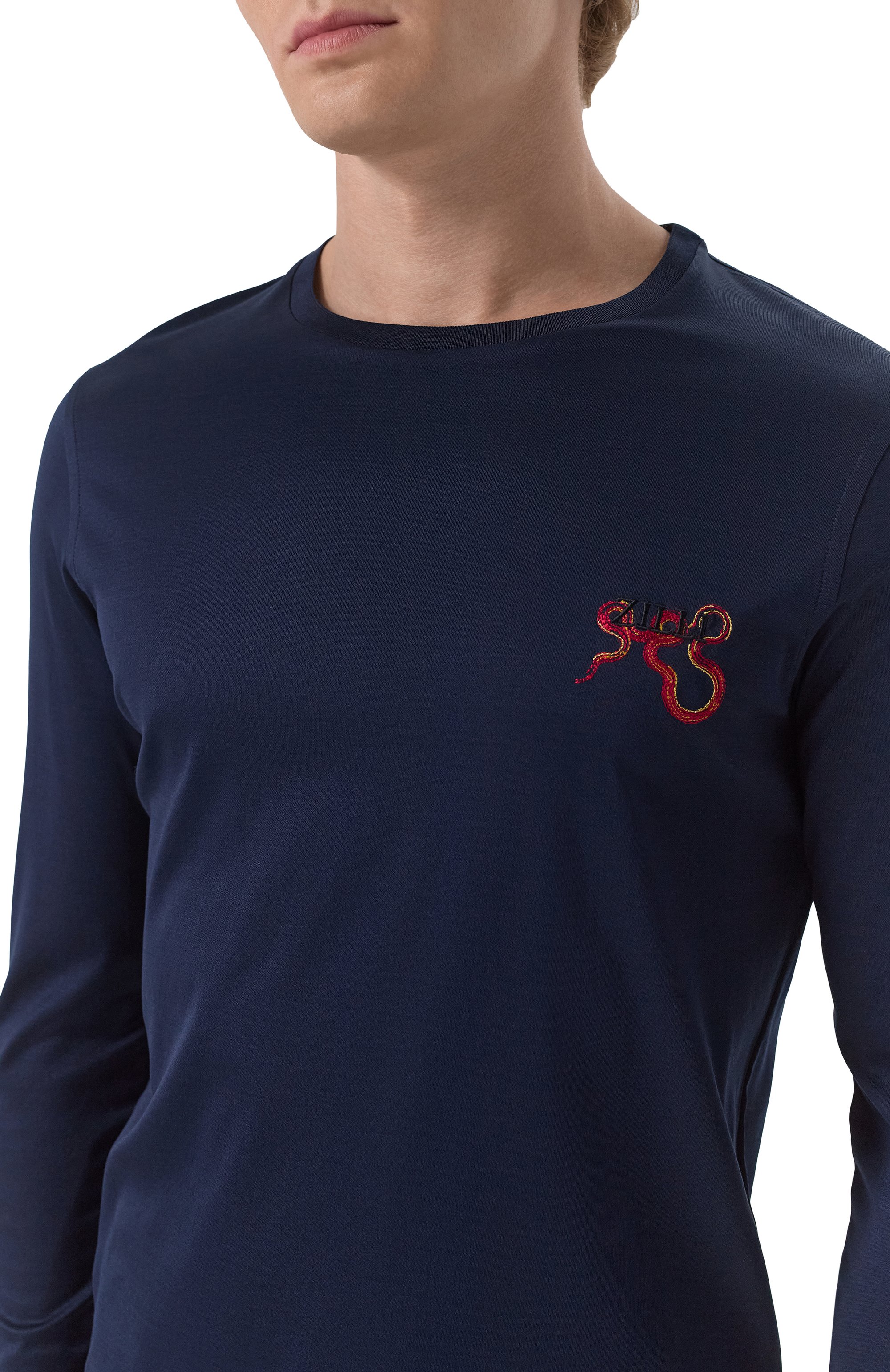 Хлопковый лонгслив ZILLI, арт. TSR04CM0100VSNAK0, фото 5