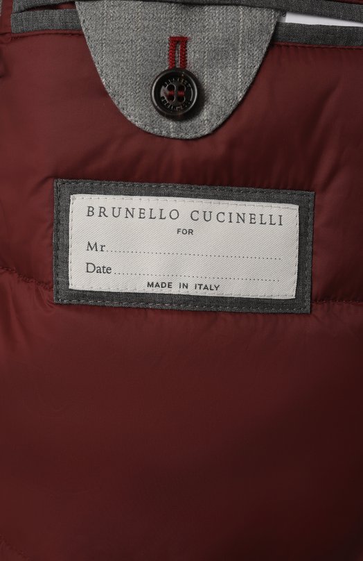 Шерстяная куртка Brunello Cucinelli M421MKG05 Серый  M421MKG05 Фото 6
