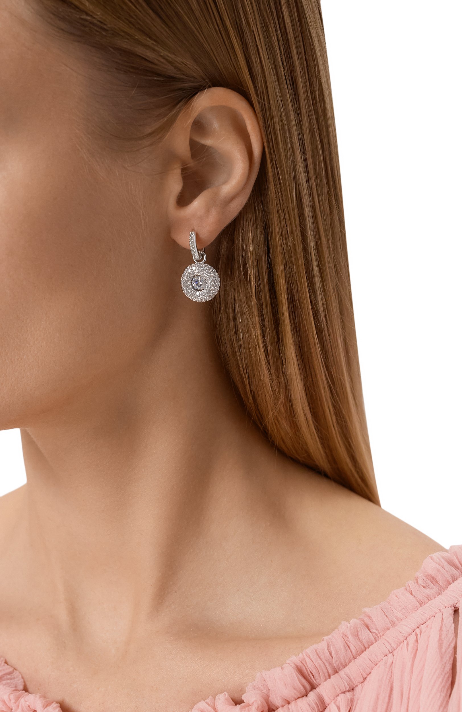 Серьги sublima SWAROVSKI серебряного цвета по цене 22950 руб., арт. 5738193, фото 2 Серьги sublima SWAROVSKI, арт. 5738193, фото 2