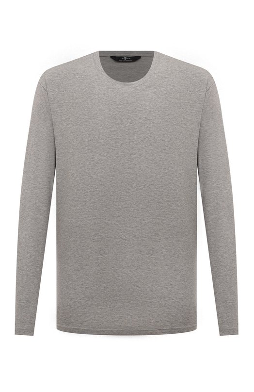 

Хлопковый лонгслив 7 For All Mankind, Серый