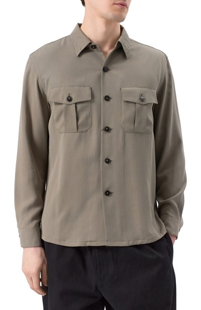 Рубашка из лиоцелла CANALI, арт. 31016/AE05574, фото 3