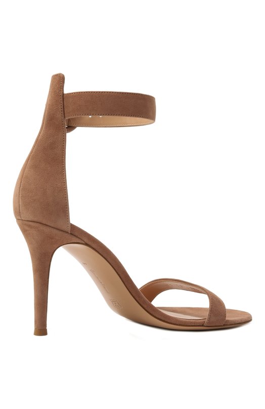 Замшевые босоножки Portofino 85 Gianvito Rossi G60953.85RIC.CAMPRAL Бежевый  G60953.85RIC.CAMPRAL Фото 5