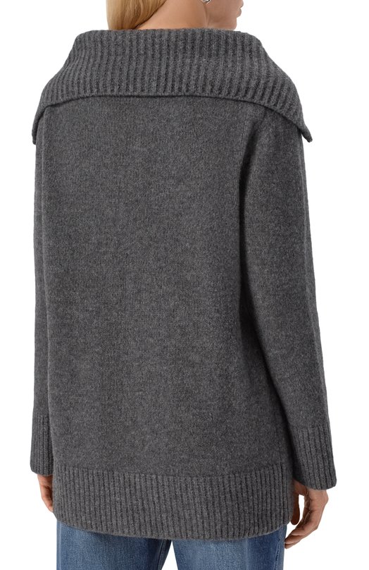 Кардиган из шерсти и кашемира Giorgio Armani GW002259/AF20235 Серый  GW002259/AF20235 Фото 4