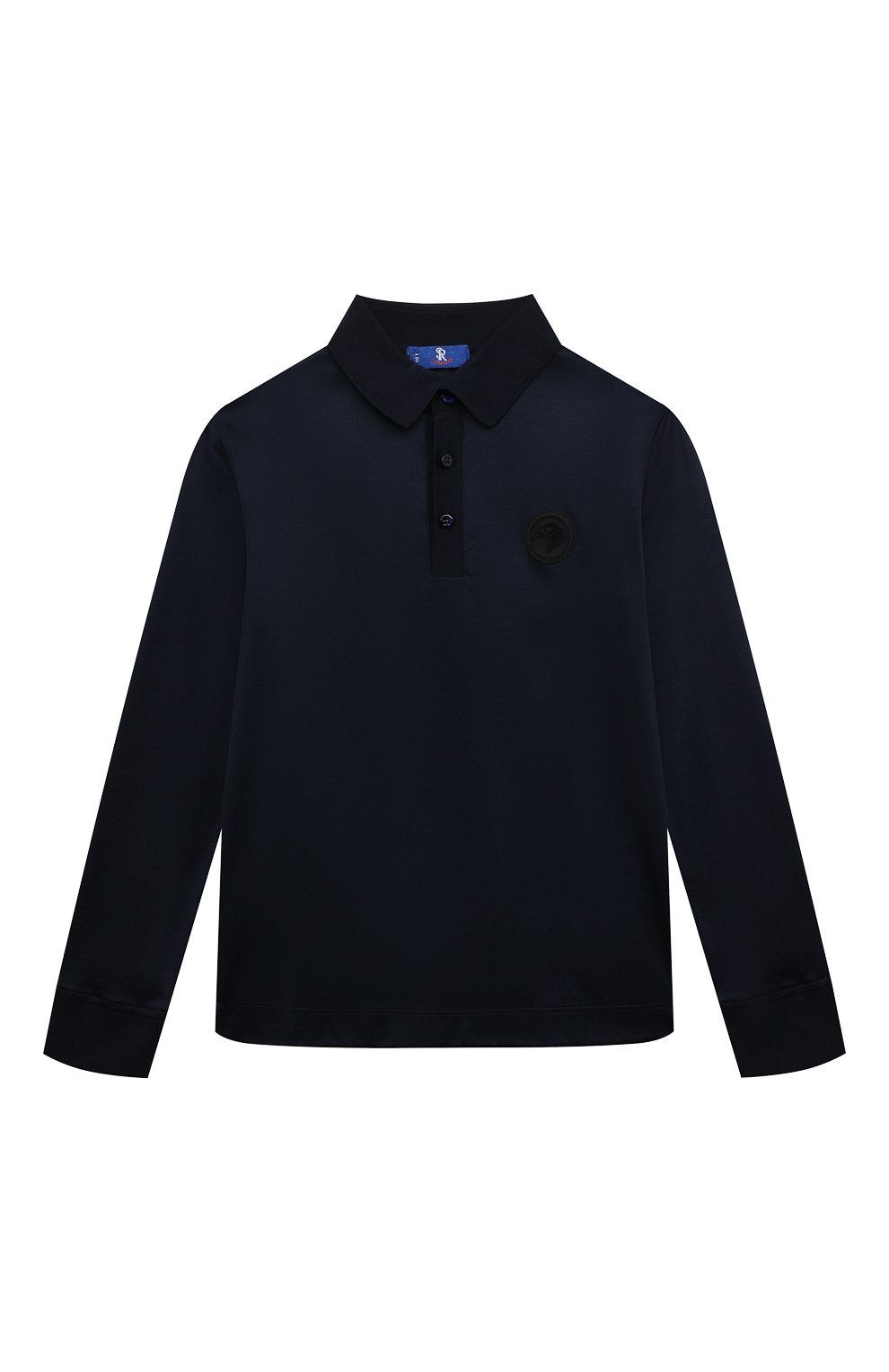 Хлопковое поло STEFANO RICCI JUNIOR темно-синего цвета по цене 51900 руб., арт. KY01034P03/Y23352, фото 1 Хлопковое поло STEFANO RICCI JUNIOR, арт. KY01034P03/Y23352, фото 1