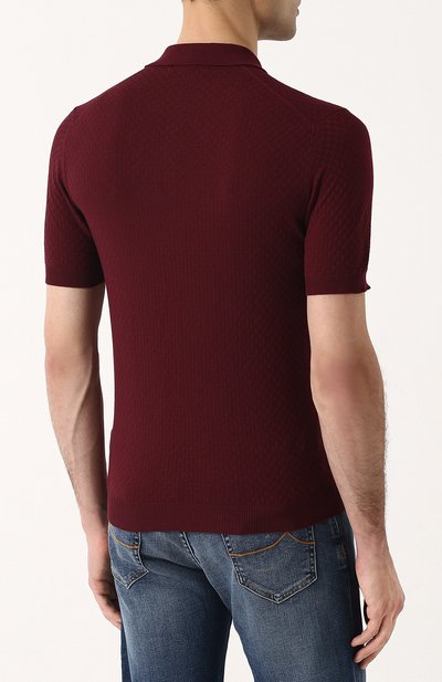 Однотонное хло пковое поло ANDREA CAMPAGNA, арт. 57174/20619, фото 4