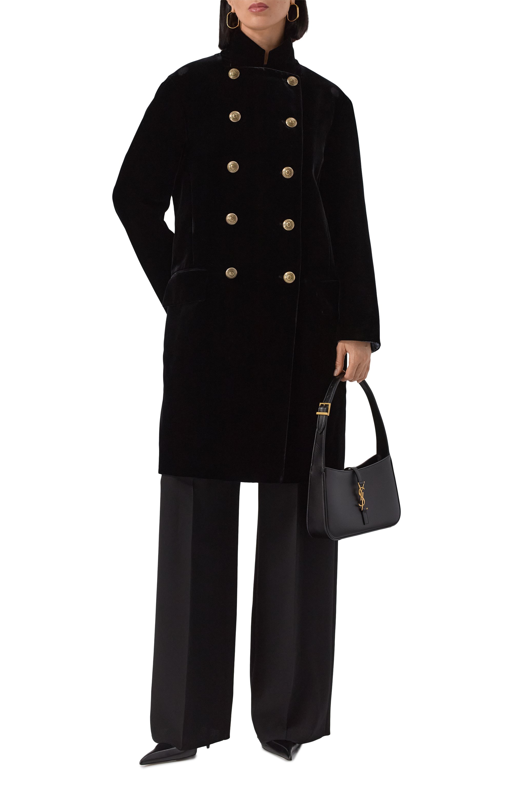 Бархатное пальто GIORGIO ARMANI, арт. GW001897/TE10831, фото 2