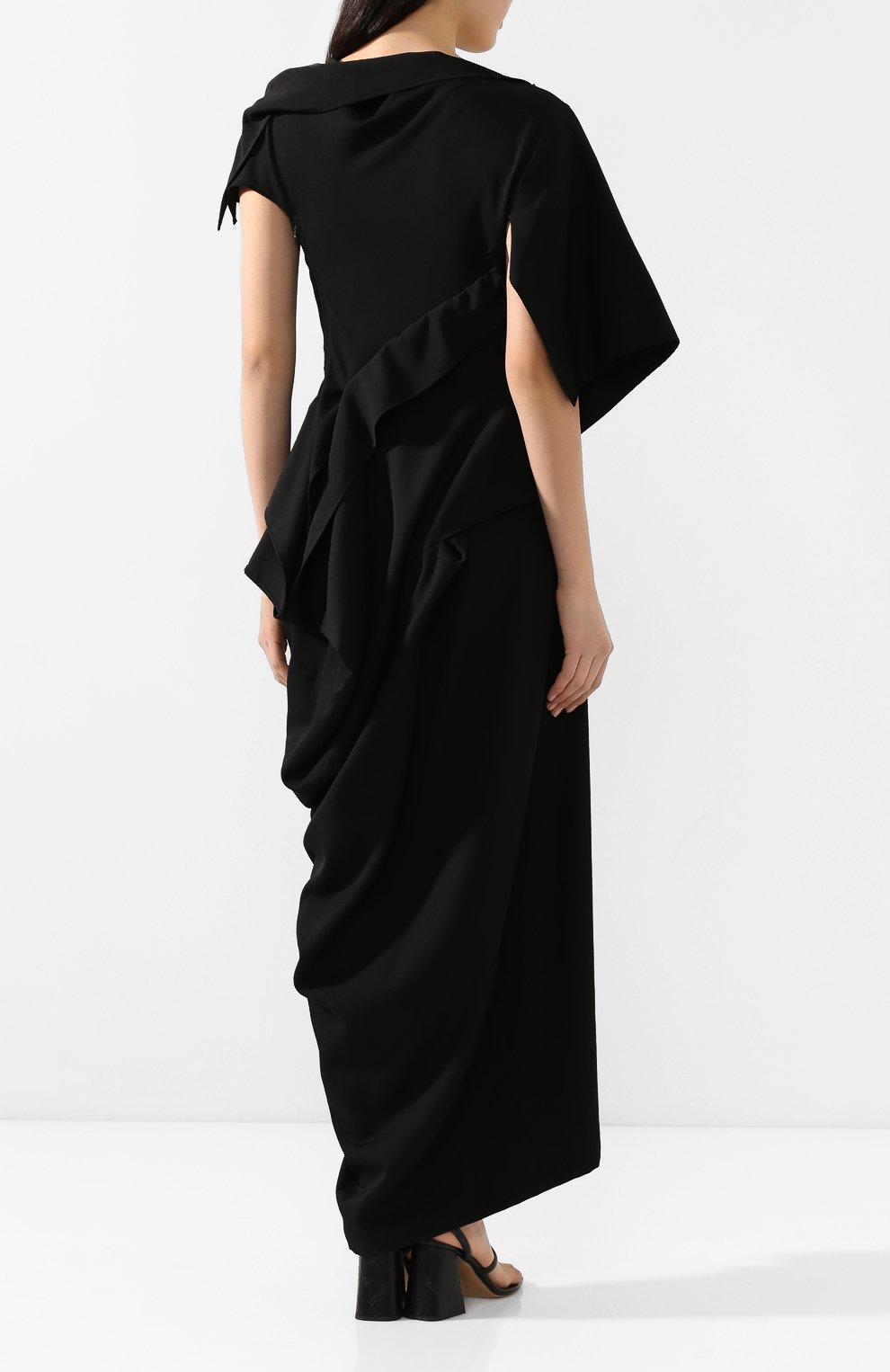 Шерстяное платье YOHJI YAMAMOTO, арт. FN-D15-100, фото 4