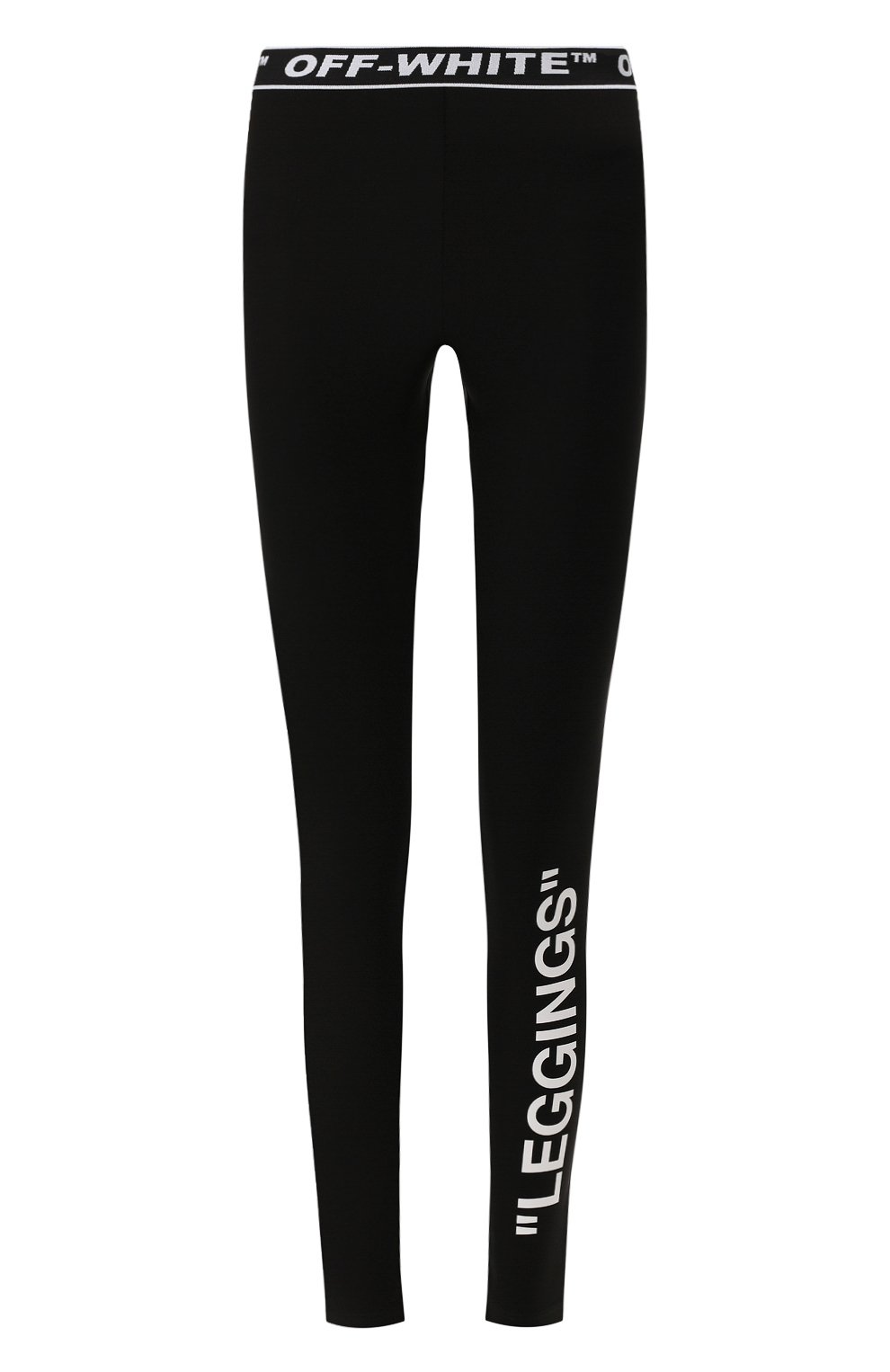Легинсы OFF-WHITE черно-белого цвета по цене 36450 руб., арт. 0WCD009R19B780631001, фото 1 Легинсы OFF-WHITE, арт. 0WCD009R19B780631001, фото 1