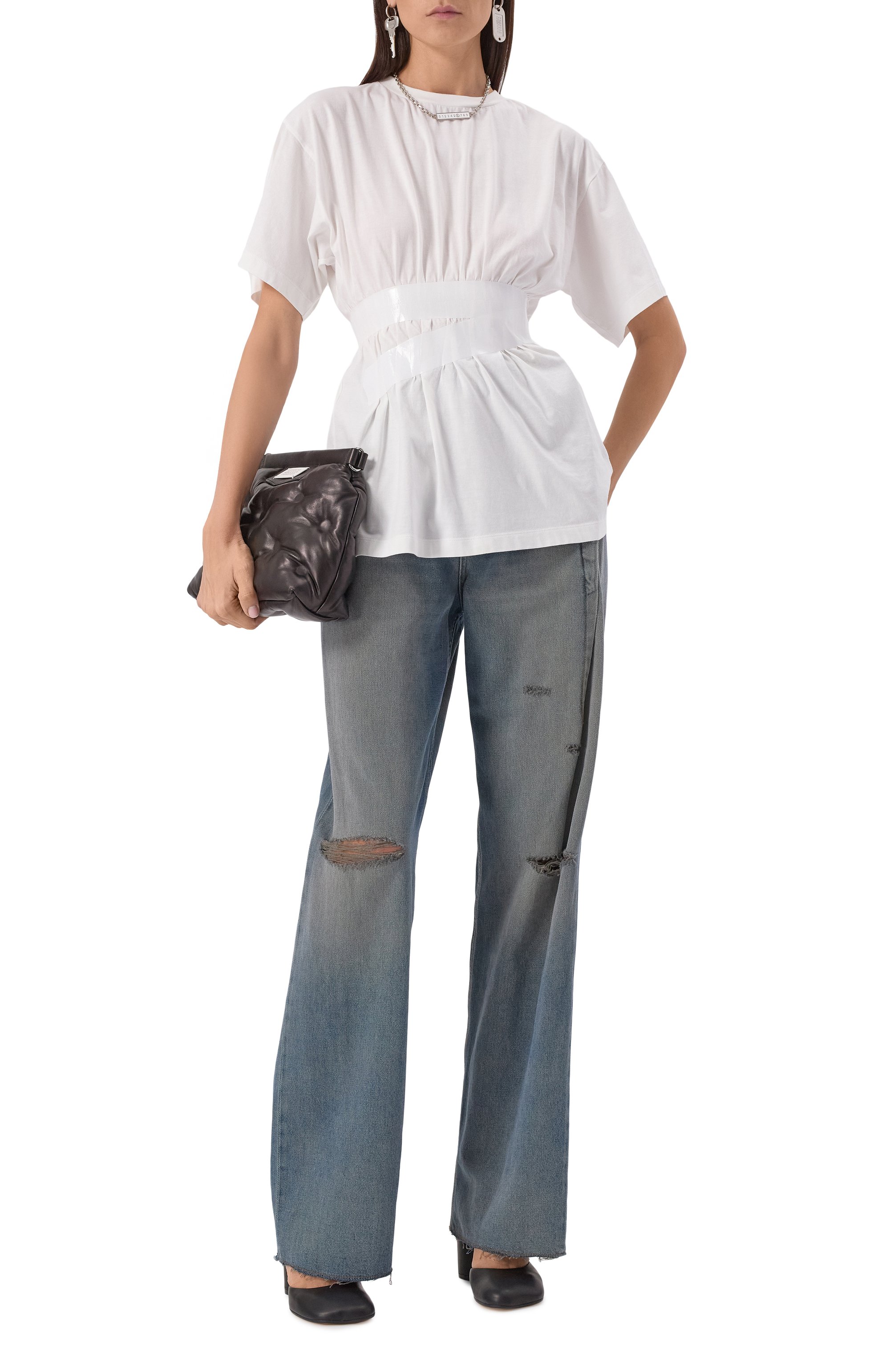 Хлопковая футболка MM6, арт. S52GC0335/M20048, фото 2