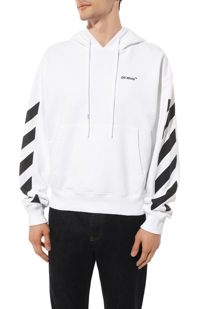 Хлопковое худи OFF-WHITE, арт. OMBB037C99FLE0010110, фото 3
