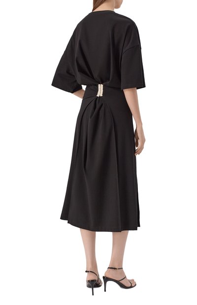 Хлопковое платье RUBAN черного цвета по цене 77000 руб., арт. RFW25/26-11.2.62.2, фото 3 Хлопковое платье RUBAN, арт. RFW25/26-11.2.62.2, фото 3