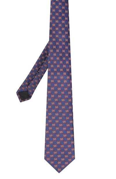 Шелковый галстук GUCCI синего цвета по цене 16600 руб., арт. 625461/4E002, фото 2 Шелковый галстук GUCCI, арт. 625461/4E002, фото 2